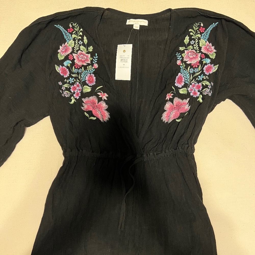 Spiritual Gangster Embroidered Romper